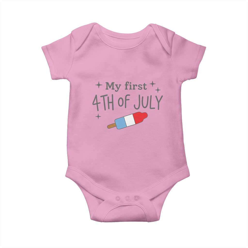 My First 4th of July Cute Summer Rocket Popsicle Baby Onesie Firecracker Ice Lolly Patriotic Baby Independence Holiday