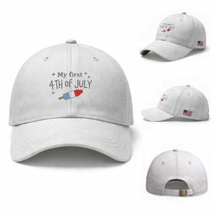 My First 4th of July Cute Summer Rocket Popsicle Baseball Cap Firecracker Ice Lolly Patriotic Baby Independence Holiday