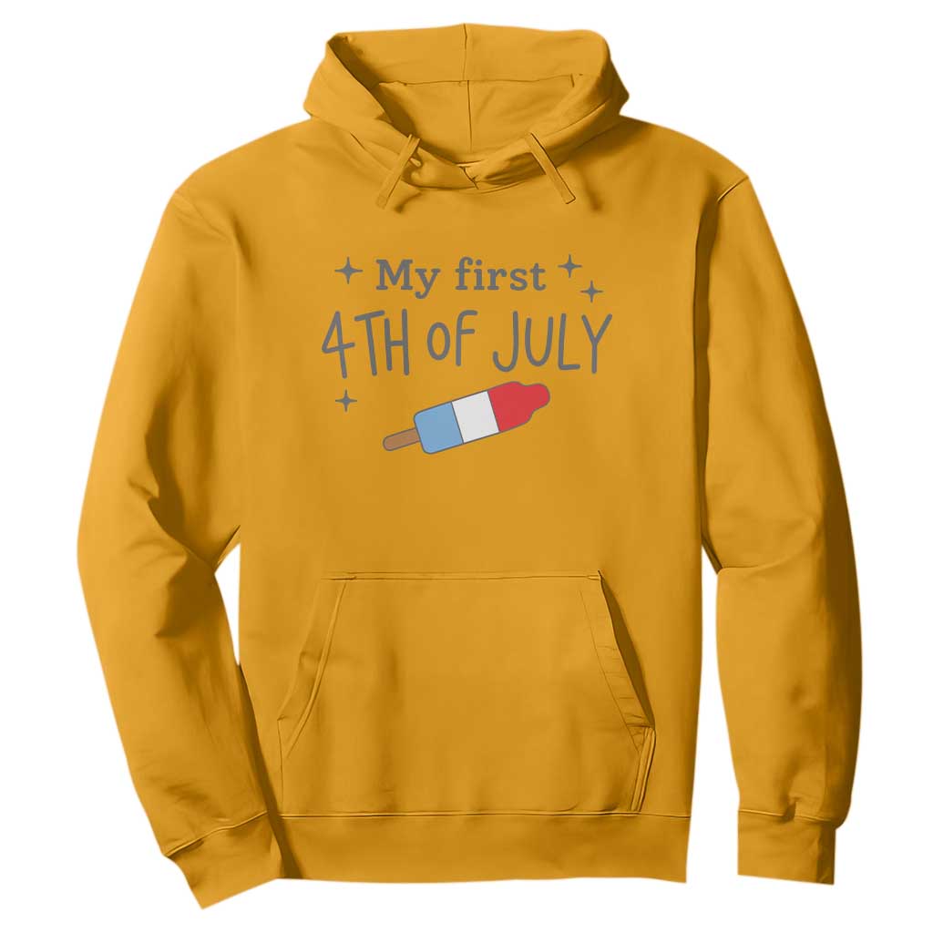 My First 4th of July Cute Summer Rocket Popsicle Hoodie Firecracker Ice Lolly Patriotic Baby Independence Holiday