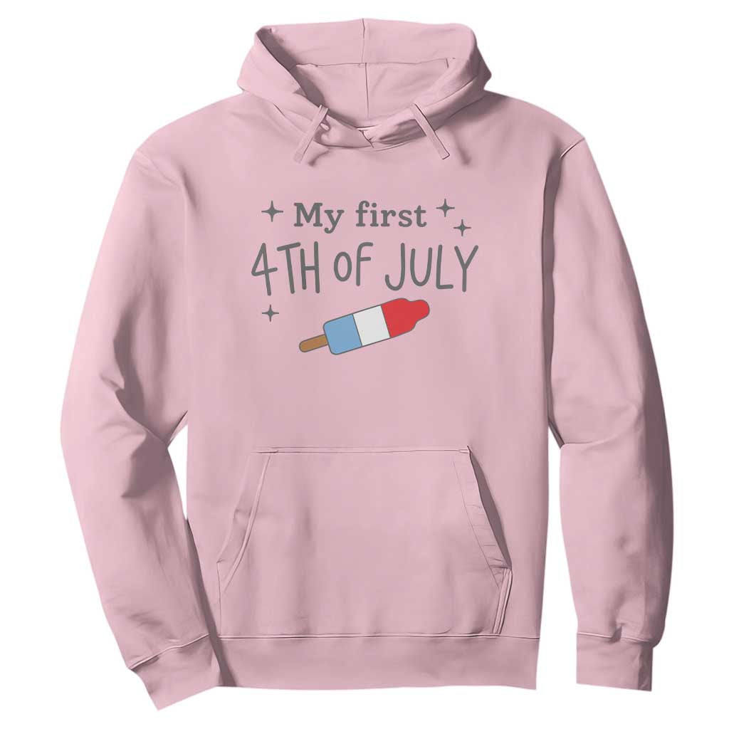 My First 4th of July Cute Summer Rocket Popsicle Hoodie Firecracker Ice Lolly Patriotic Baby Independence Holiday