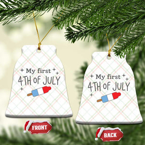 My First 4th of July Cute Summer Rocket Popsicle Ceramic Ornament Firecracker Ice Lolly Patriotic Baby Independence Holiday