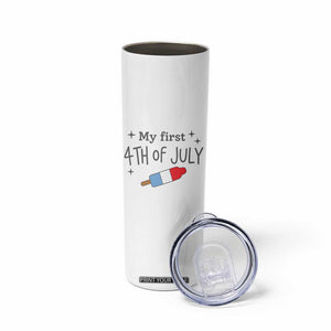 My First 4th of July Cute Summer Rocket Popsicle Skinny Tumbler Firecracker Ice Lolly Patriotic Baby Independence Holiday