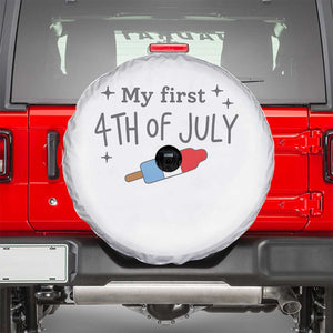My First 4th of July Cute Summer Rocket Popsicle Spare Tire Cover Firecracker Ice Lolly Patriotic Baby Independence Holiday