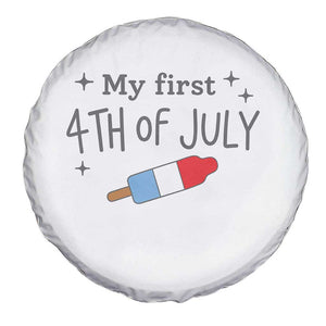 My First 4th of July Cute Summer Rocket Popsicle Spare Tire Cover Firecracker Ice Lolly Patriotic Baby Independence Holiday
