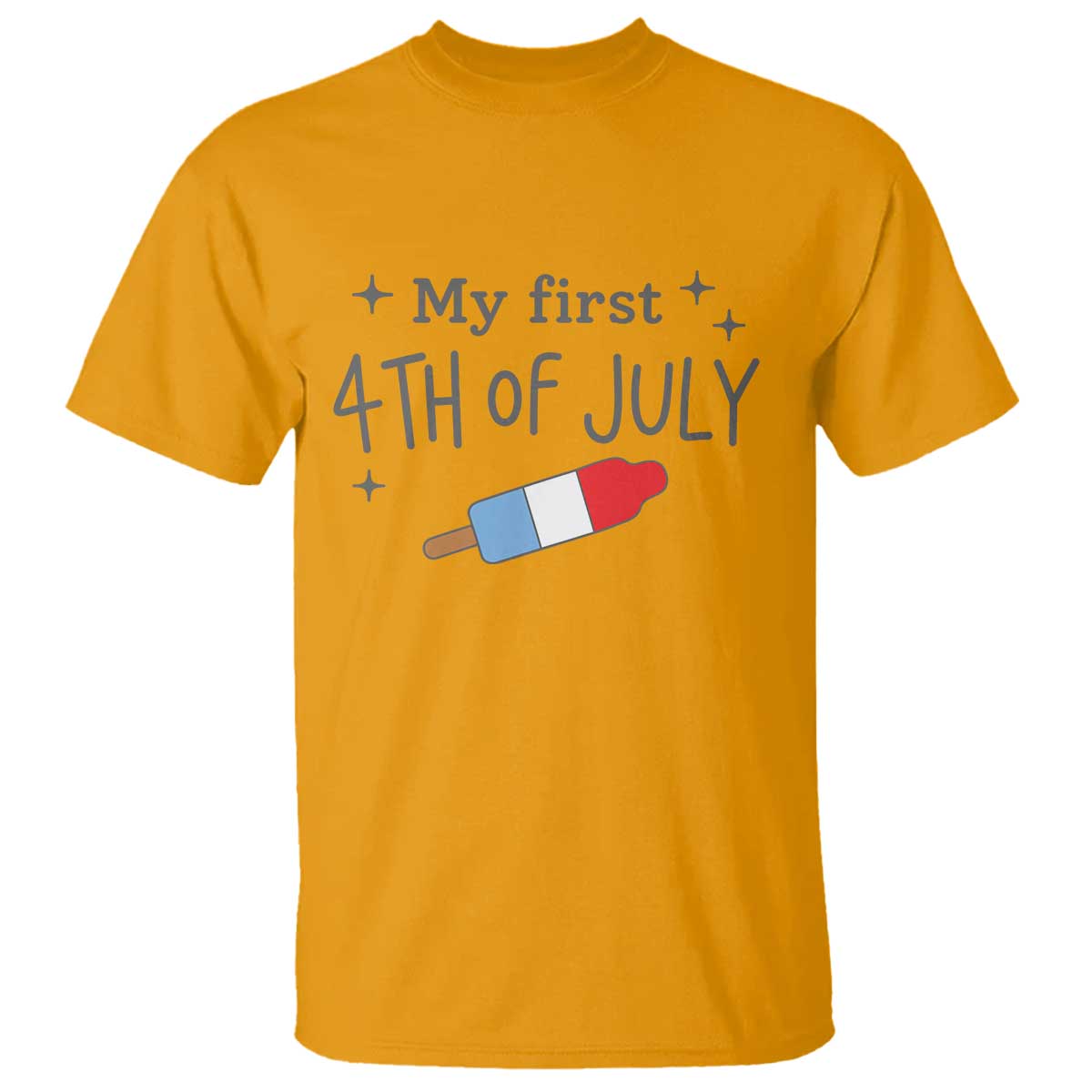My First 4th of July Cute Summer Rocket Popsicle T Shirt Firecracker Ice Lolly Patriotic Baby Independence Holiday