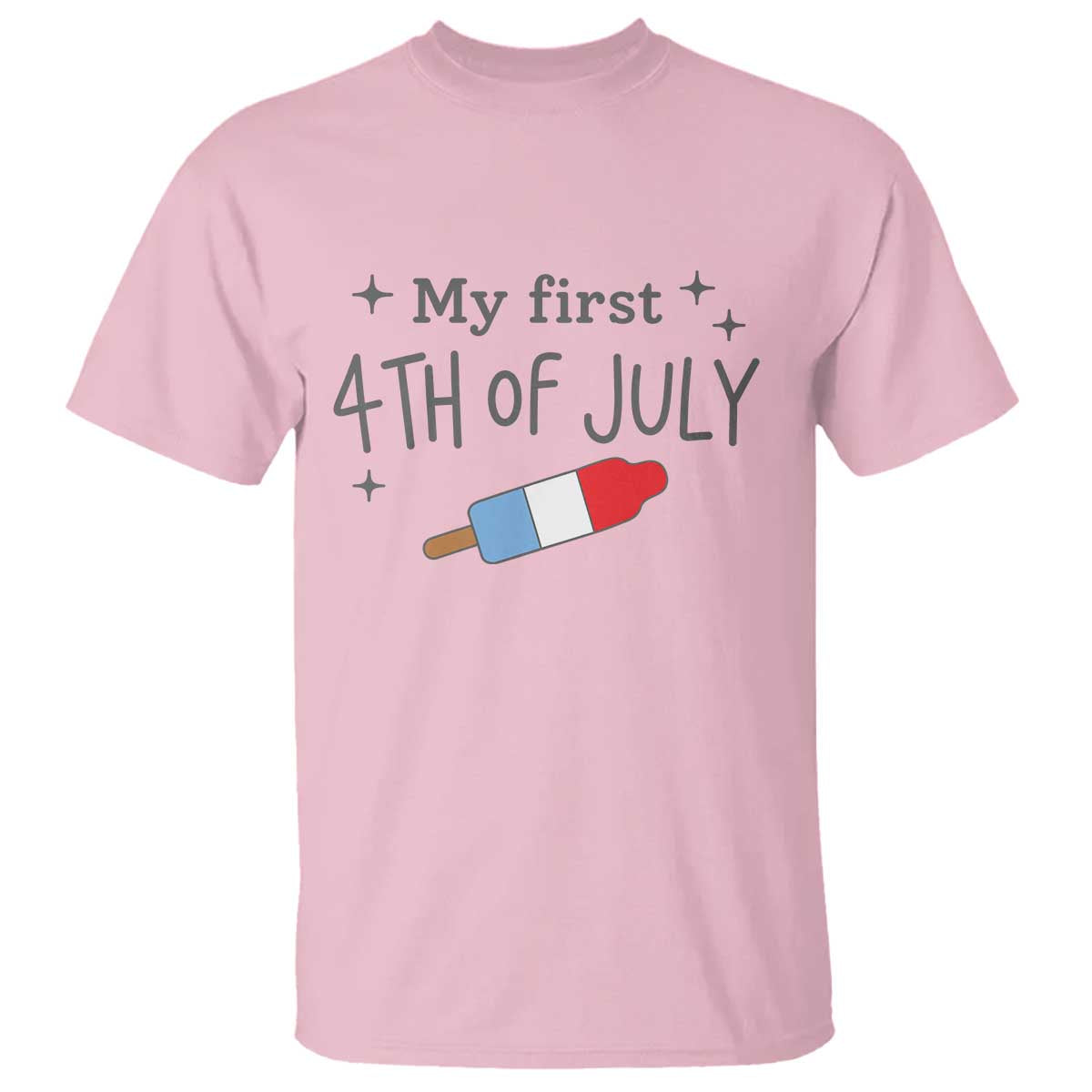 My First 4th of July Cute Summer Rocket Popsicle T Shirt Firecracker Ice Lolly Patriotic Baby Independence Holiday