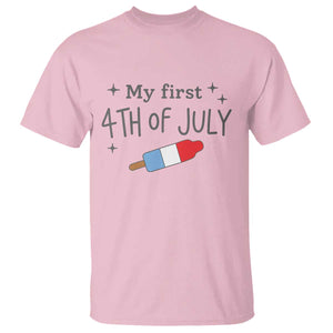 My First 4th of July Cute Summer Rocket Popsicle T Shirt Firecracker Ice Lolly Patriotic Baby Independence Holiday