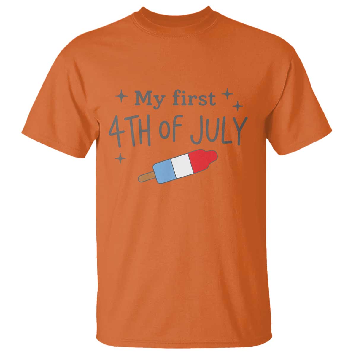 My First 4th of July Cute Summer Rocket Popsicle T Shirt Firecracker Ice Lolly Patriotic Baby Independence Holiday