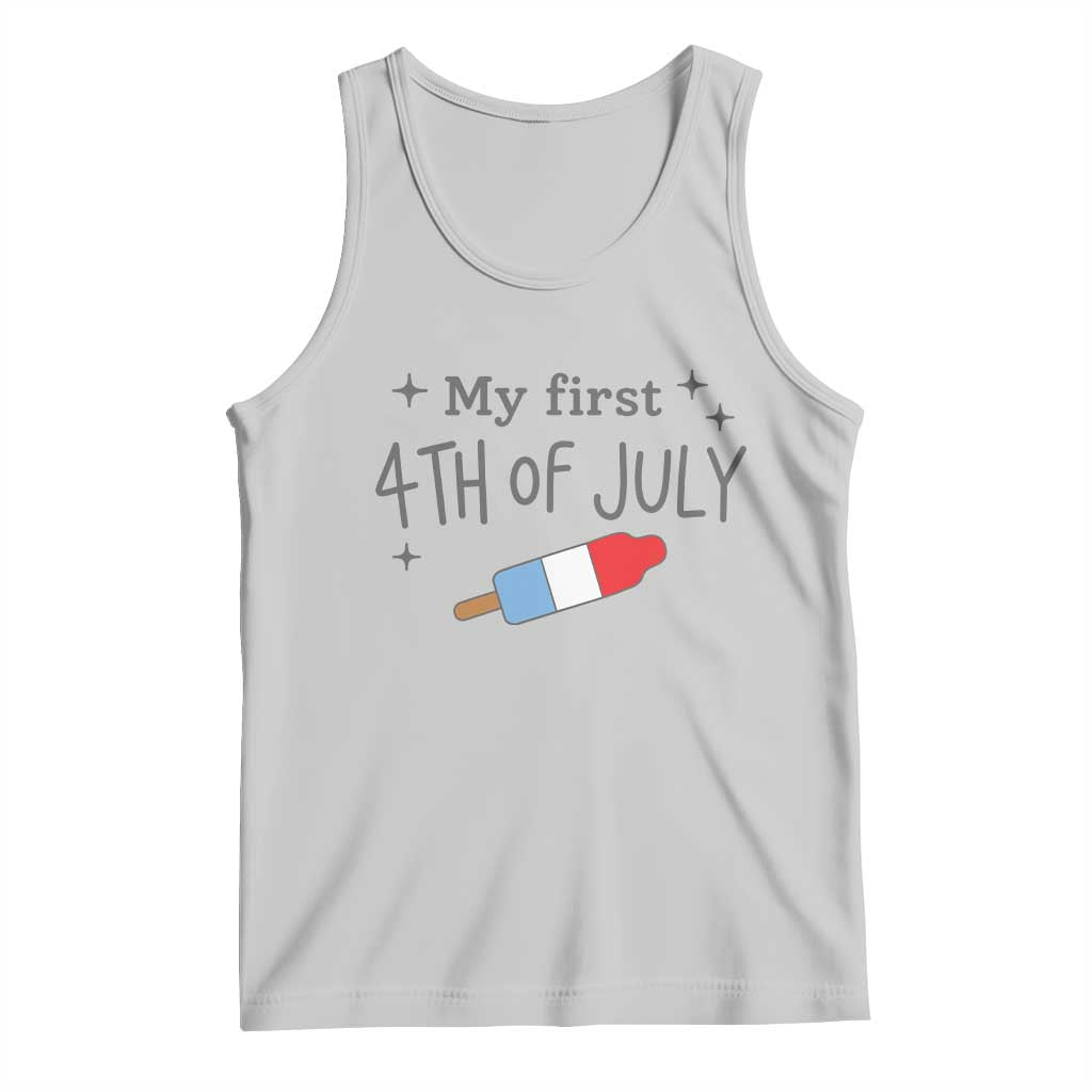 My First 4th of July Cute Summer Rocket Popsicle Tank Top Firecracker Ice Lolly Patriotic Baby Independence Holiday