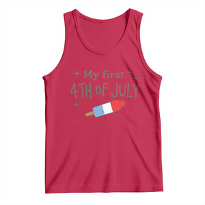 My First 4th of July Cute Summer Rocket Popsicle Tank Top Firecracker Ice Lolly Patriotic Baby Independence Holiday