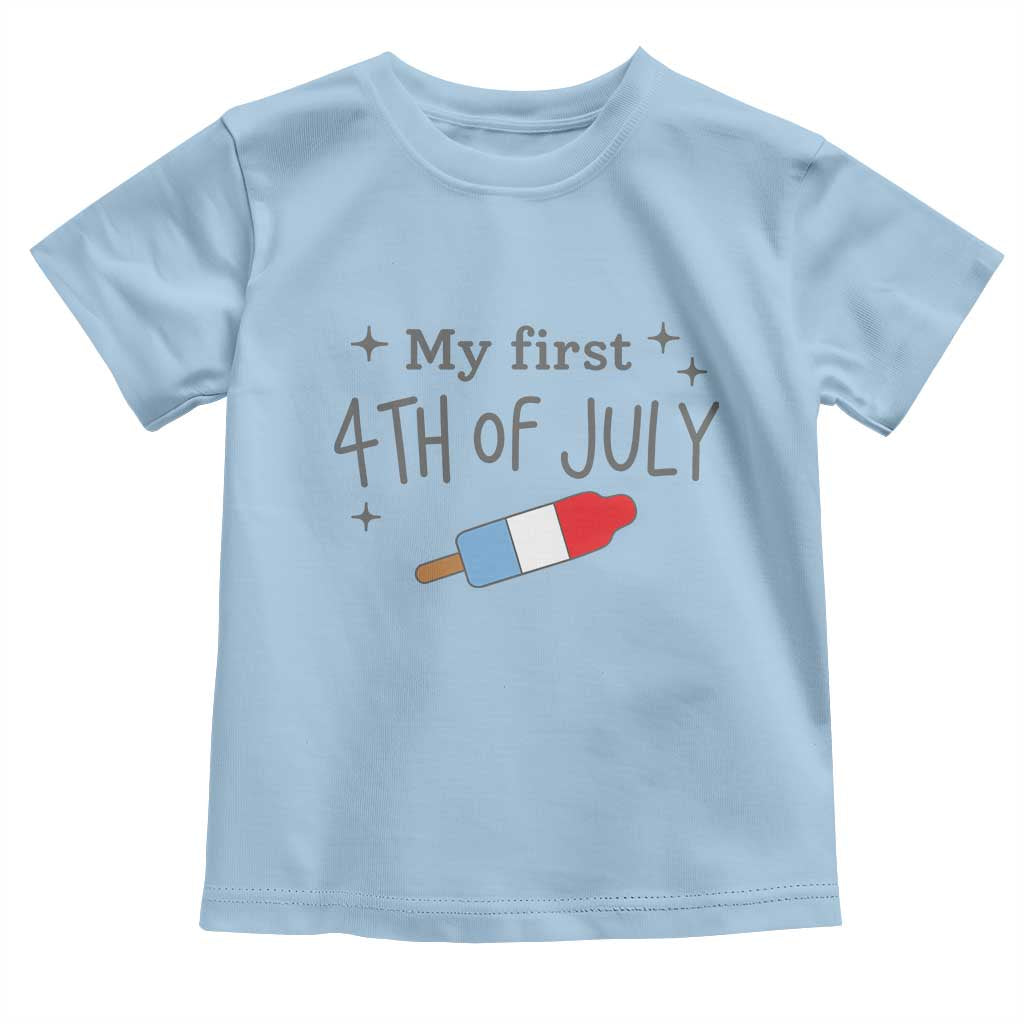 My First 4th of July Cute Summer Rocket Popsicle Toddler T Shirt Firecracker Ice Lolly Patriotic Baby Independence Holiday