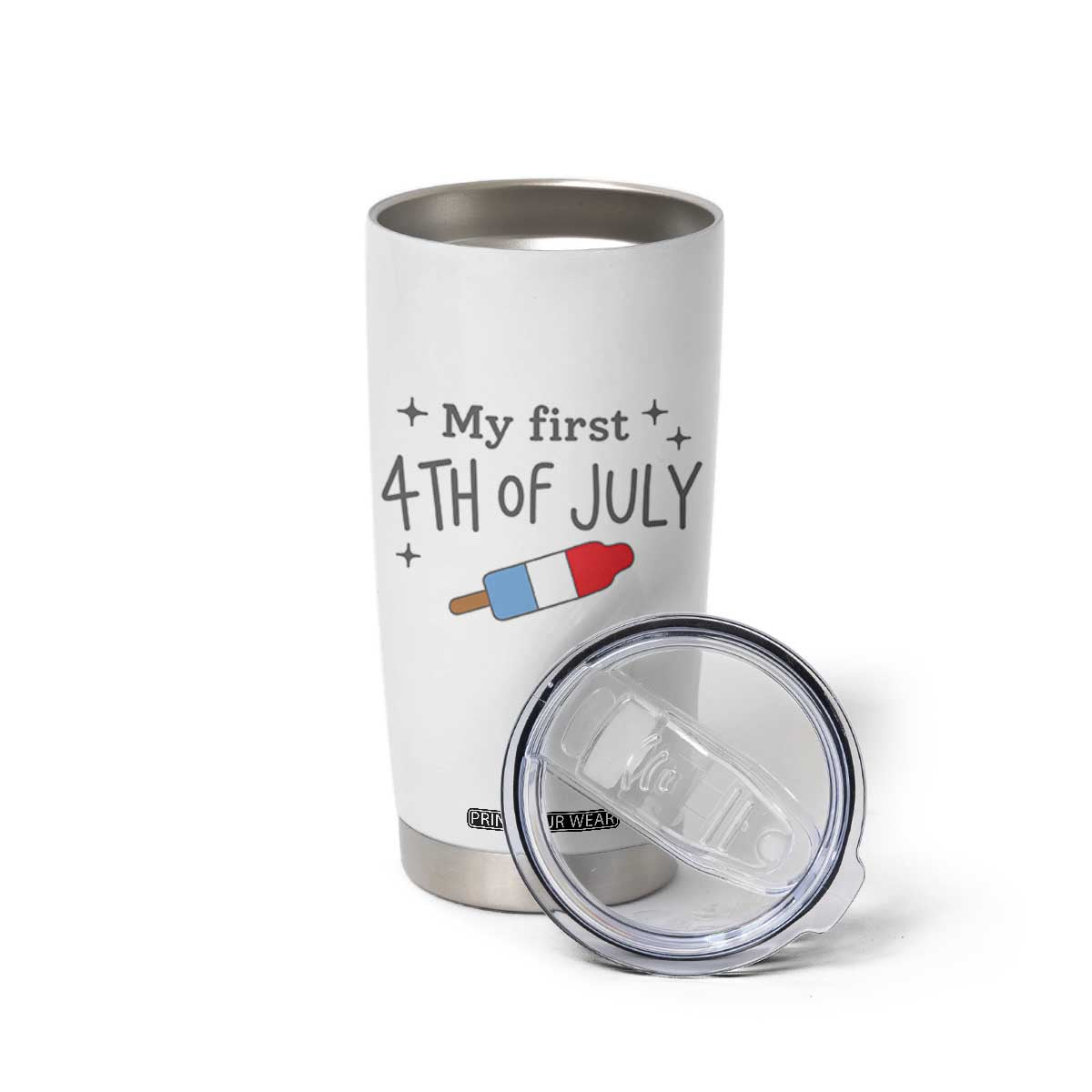 My First 4th of July Cute Summer Rocket Popsicle Tumbler Cup Firecracker Ice Lolly Patriotic Baby Independence Holiday