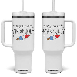 My First 4th of July Cute Summer Rocket Popsicle Tumbler With Handle Firecracker Ice Lolly Patriotic Baby Independence Holiday