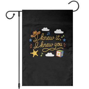 I Knew It I Knew You Funny Western Cowgirl Retro Garden Flag Whimsical Nostalgic Western Graphic