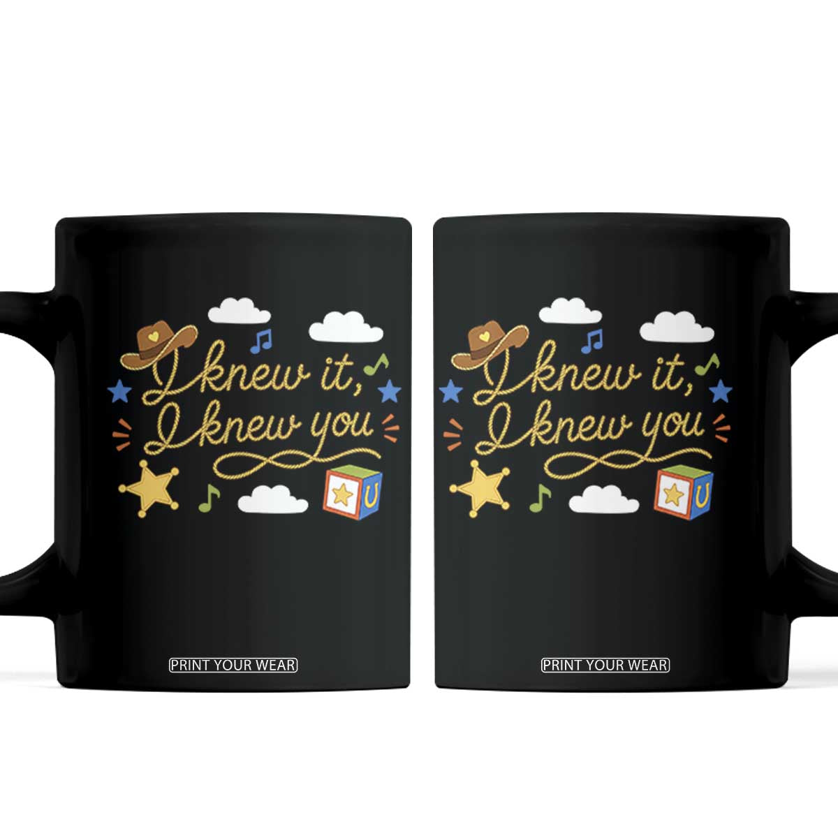 I Knew It I Knew You Funny Western Cowgirl Retro Coffee Mug Whimsical Nostalgic Western Graphic