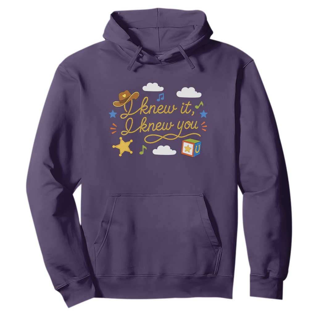 I Knew It I Knew You Funny Western Cowgirl Retro Hoodie Whimsical Nostalgic Western Graphic