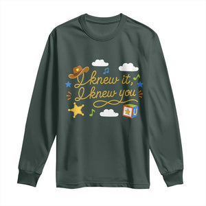 I Knew It I Knew You Funny Western Cowgirl Retro Long Sleeve Shirt Whimsical Nostalgic Western Graphic