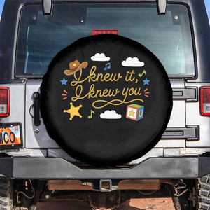 I Knew It I Knew You Funny Western Cowgirl Retro Spare Tire Cover Whimsical Nostalgic Western Graphic