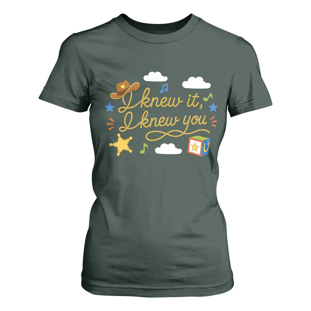 I Knew It I Knew You Funny Western Cowgirl Retro T Shirt For Women Whimsical Nostalgic Western Graphic