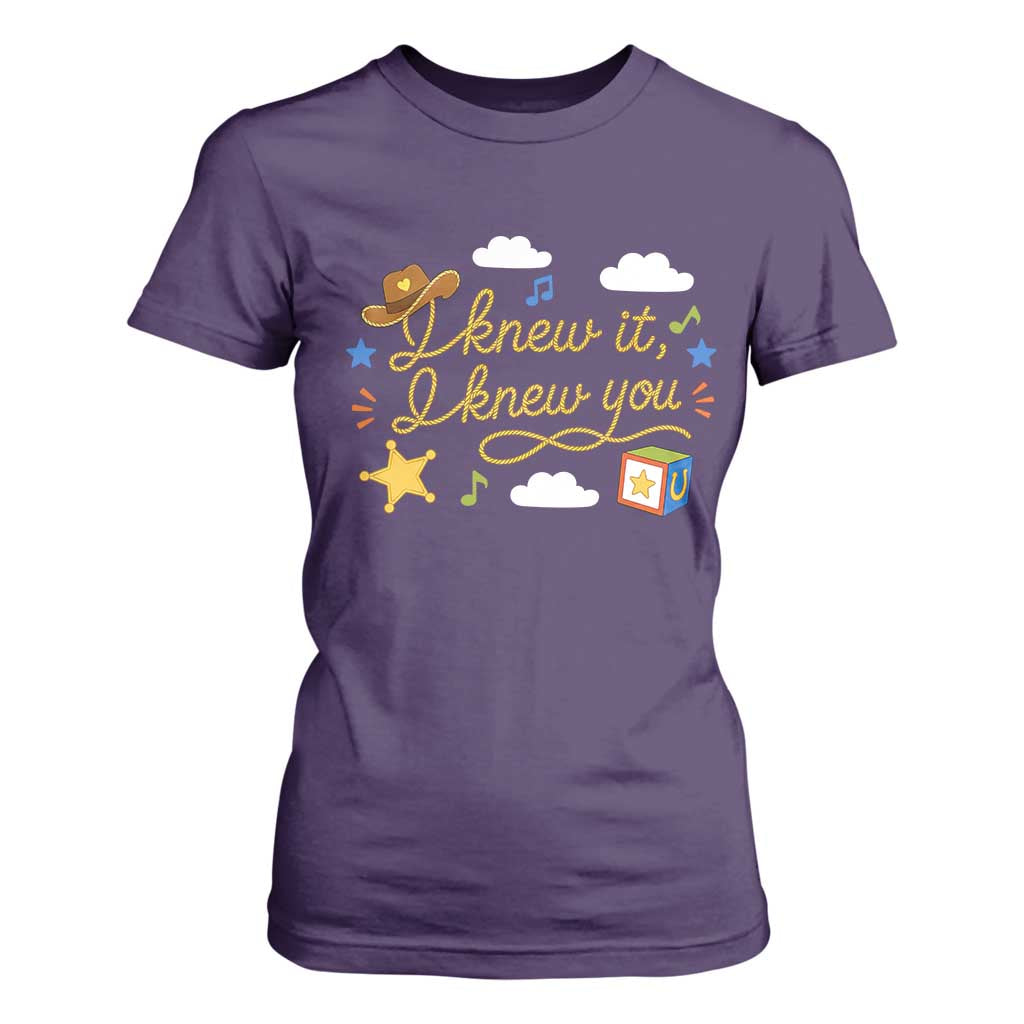 I Knew It I Knew You Funny Western Cowgirl Retro T Shirt For Women Whimsical Nostalgic Western Graphic