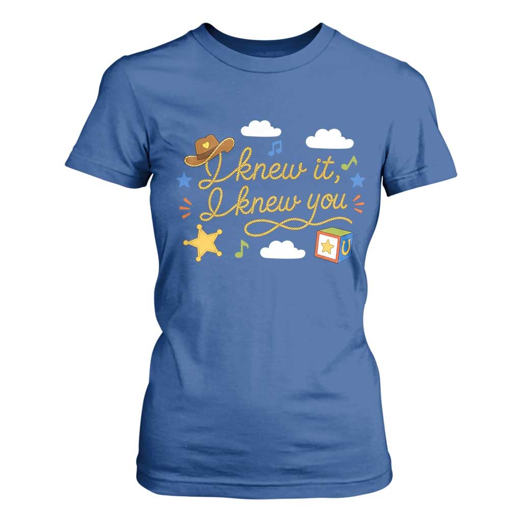 I Knew It I Knew You Funny Western Cowgirl Retro T Shirt For Women Whimsical Nostalgic Western Graphic