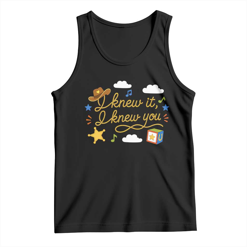 I Knew It I Knew You Funny Western Cowgirl Retro Tank Top Whimsical Nostalgic Western Graphic