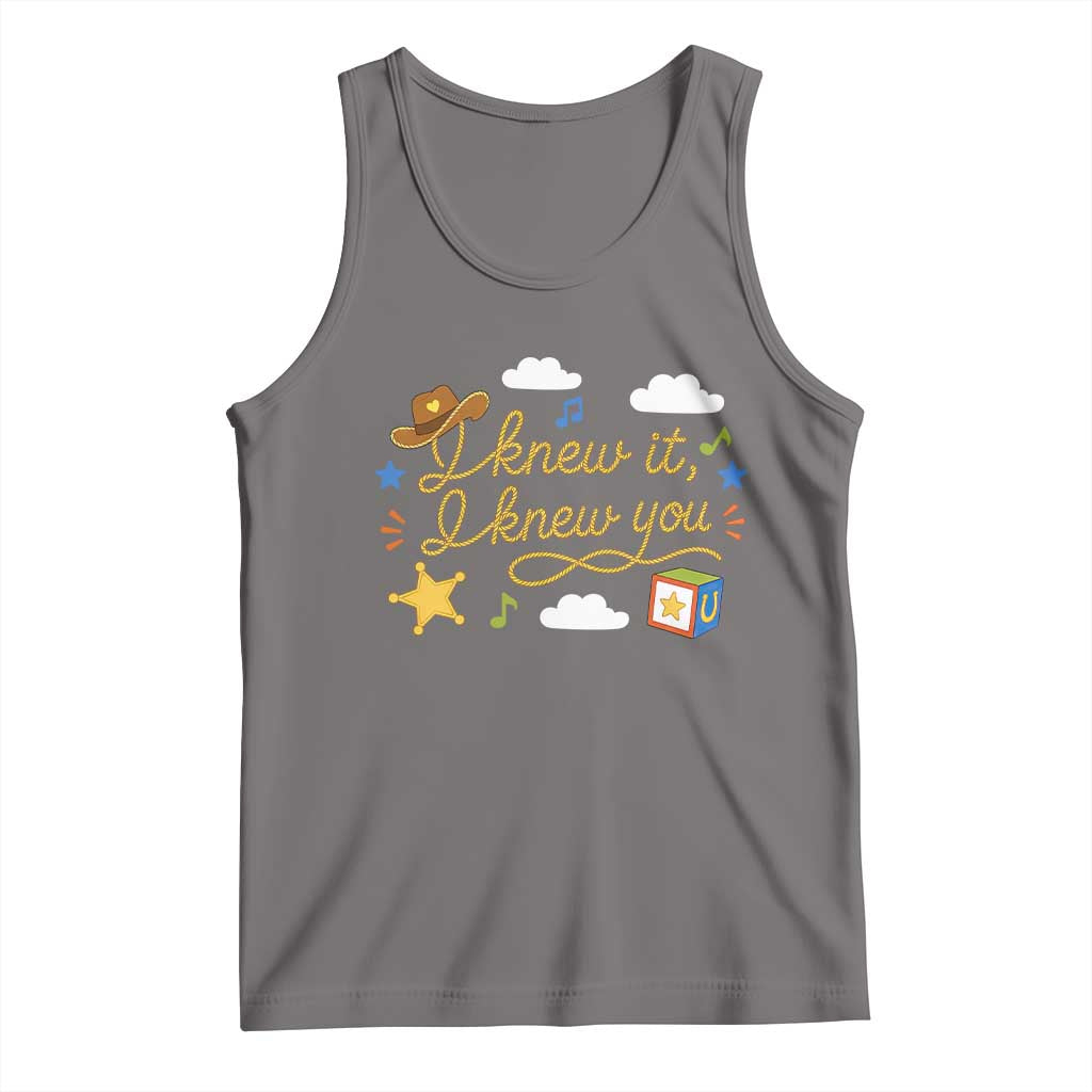 I Knew It I Knew You Funny Western Cowgirl Retro Tank Top Whimsical Nostalgic Western Graphic
