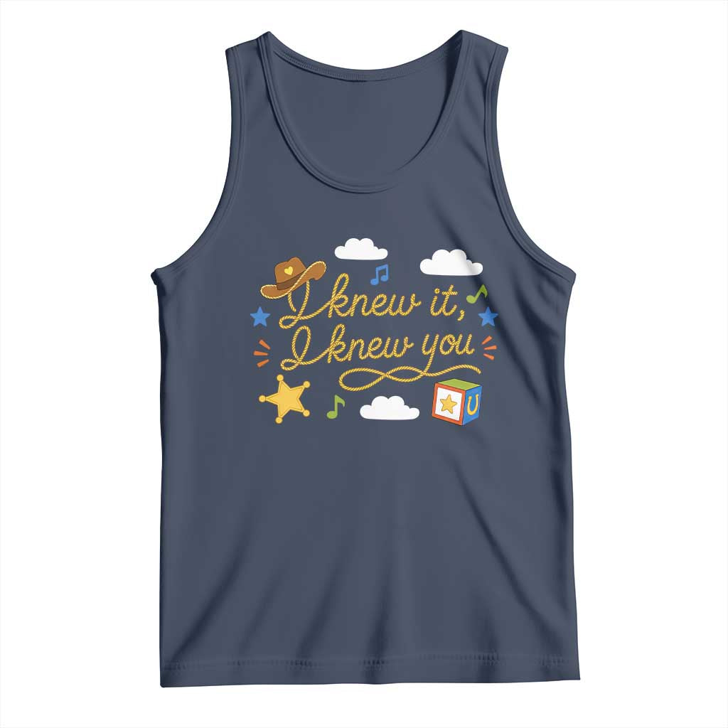 I Knew It I Knew You Funny Western Cowgirl Retro Tank Top Whimsical Nostalgic Western Graphic