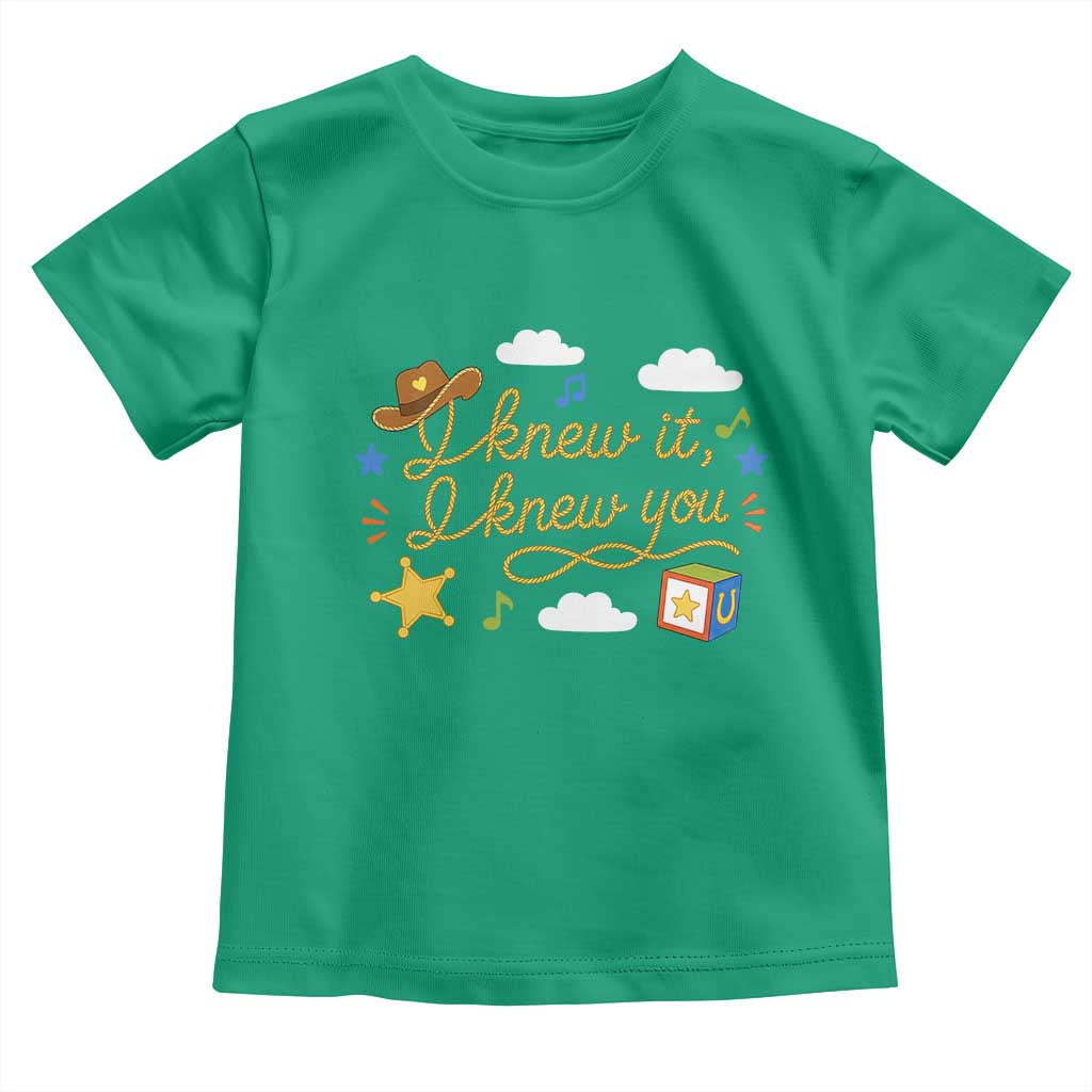 I Knew It I Knew You Funny Western Cowgirl Retro Toddler T Shirt Whimsical Nostalgic Western Graphic
