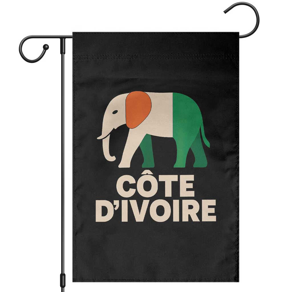 Proud Côte d'Ivoire Elephant Ivory Coast Flag Garden Flag Ivorian Pride Retro Souvenir