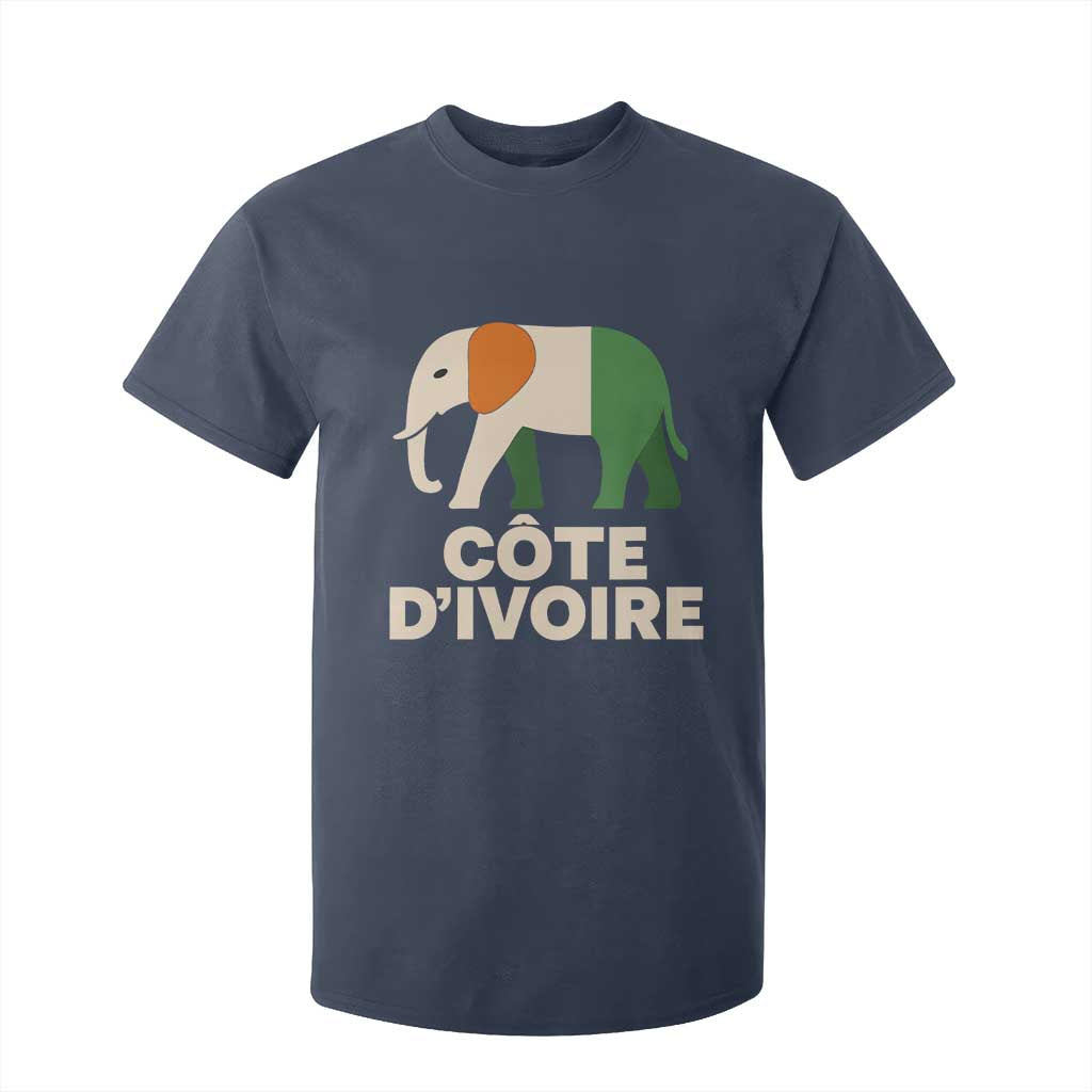 Proud Côte d'Ivoire Elephant Ivory Coast Flag T Shirt For Kid Ivorian Pride Retro Souvenir