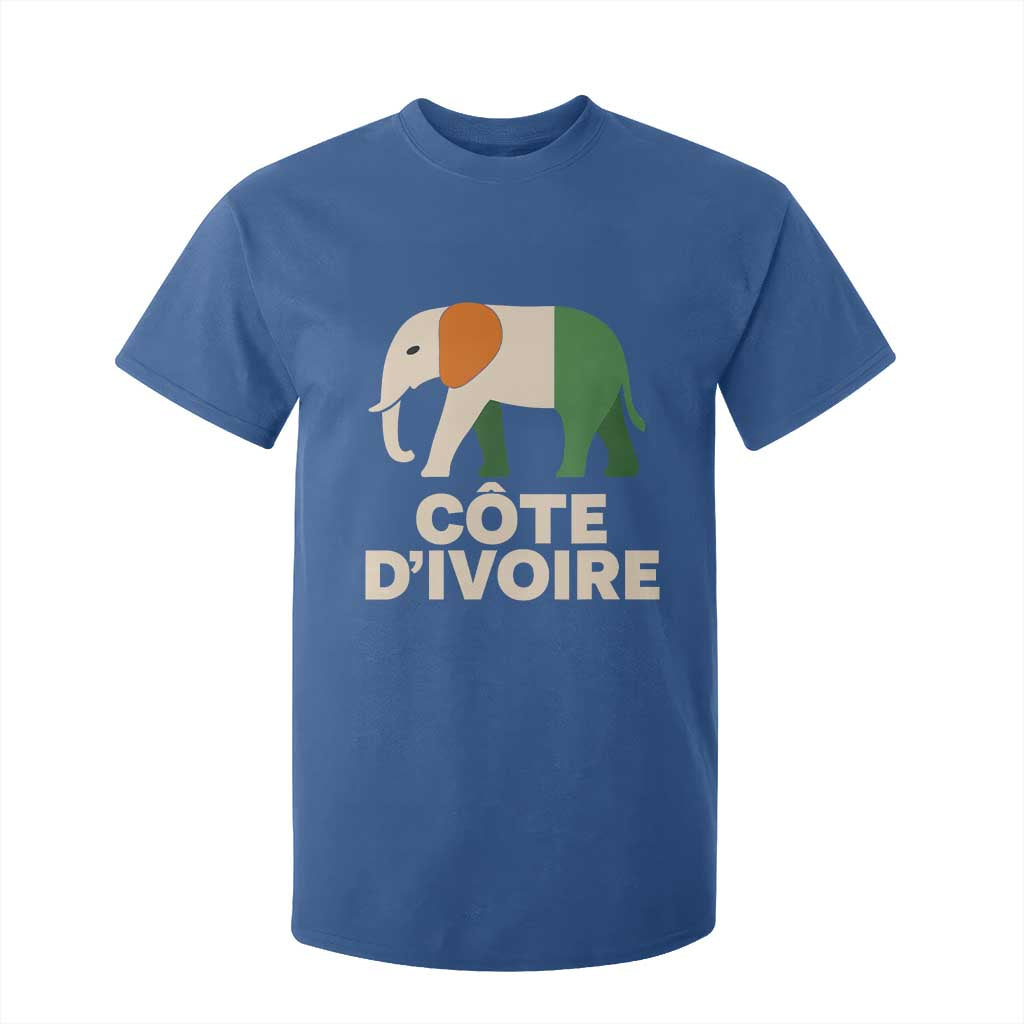 Proud Côte d'Ivoire Elephant Ivory Coast Flag T Shirt For Kid Ivorian Pride Retro Souvenir