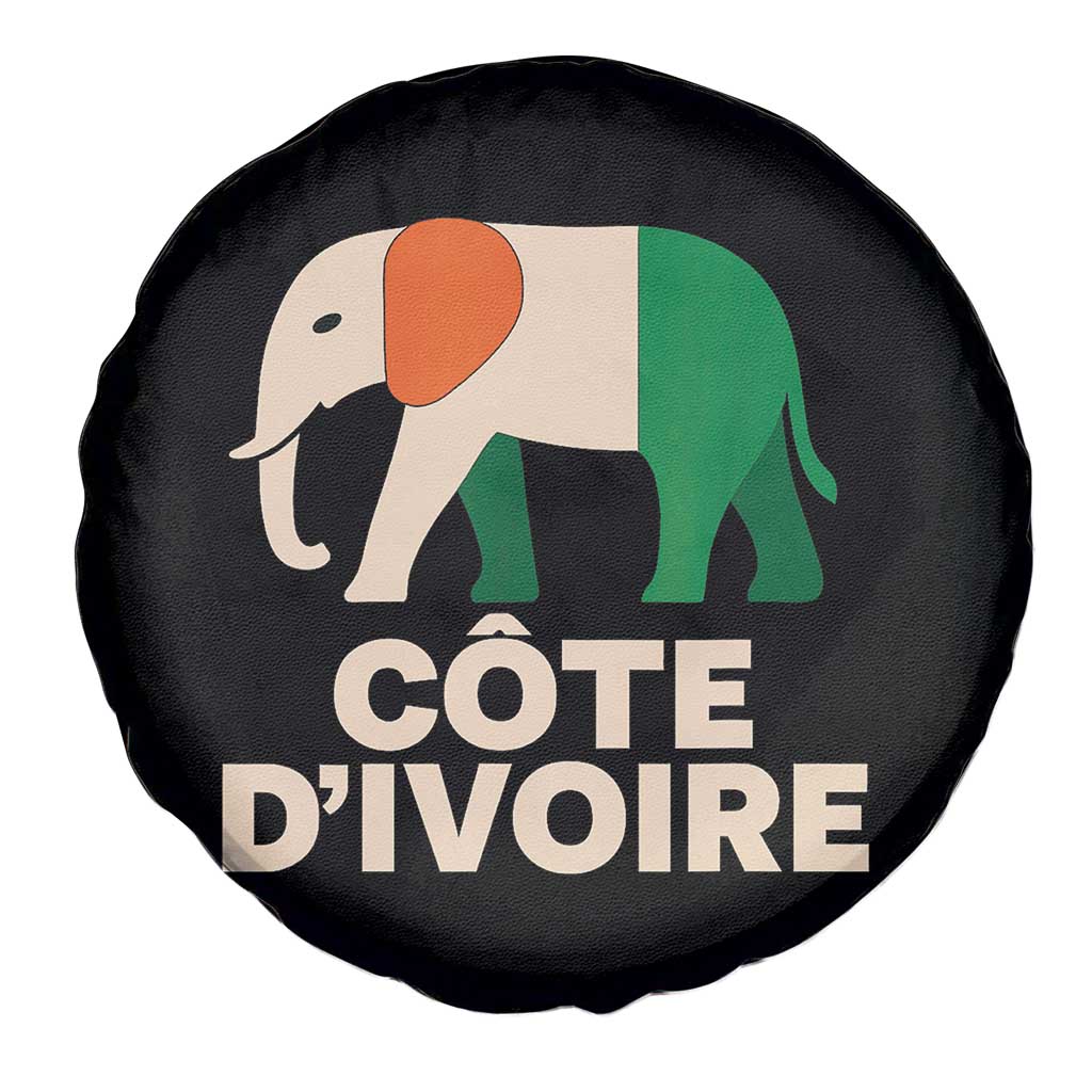 Proud Côte d'Ivoire Elephant Ivory Coast Flag Spare Tire Cover Ivorian Pride Retro Souvenir