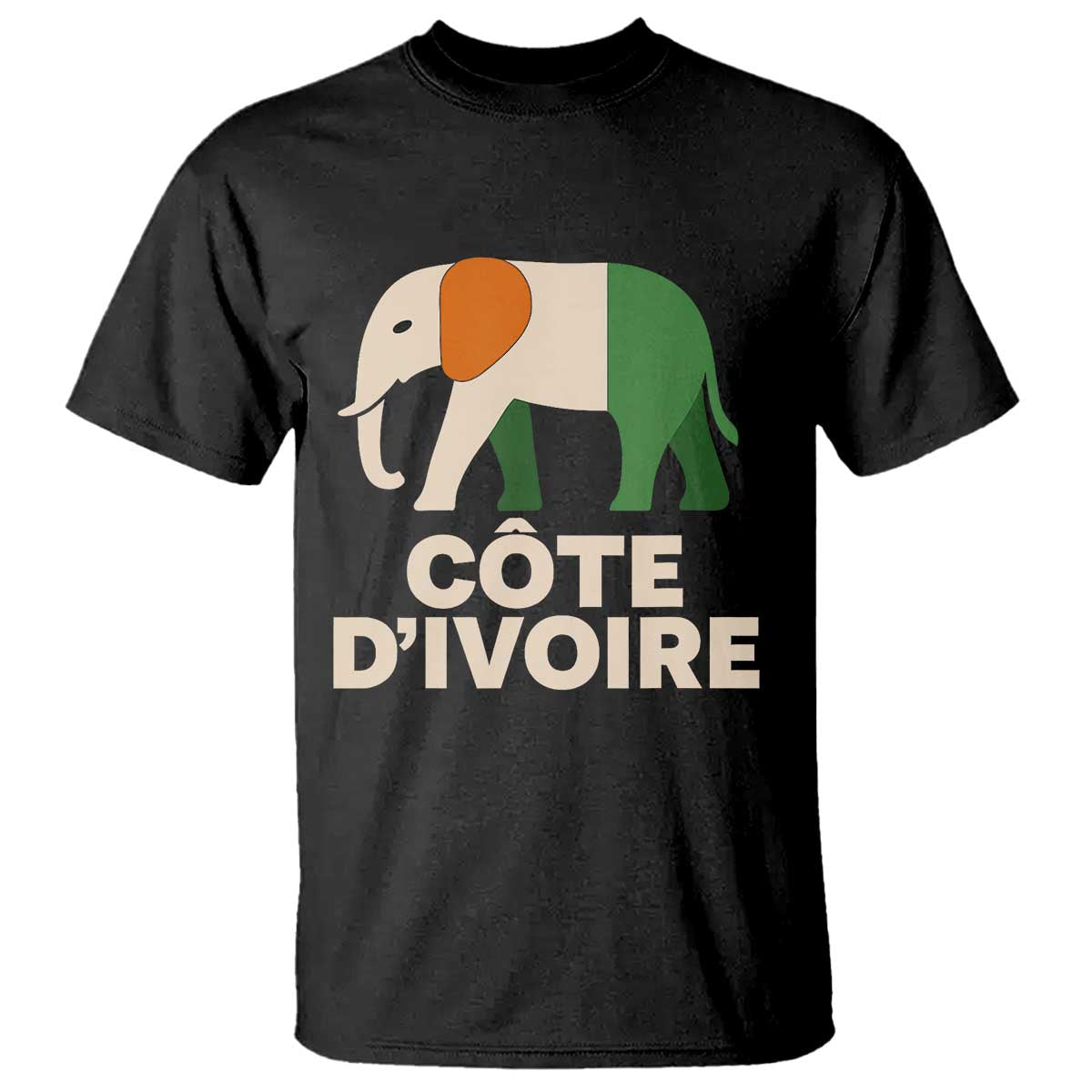 Proud Côte d'Ivoire Elephant Ivory Coast Flag T Shirt Ivorian Pride Retro Souvenir