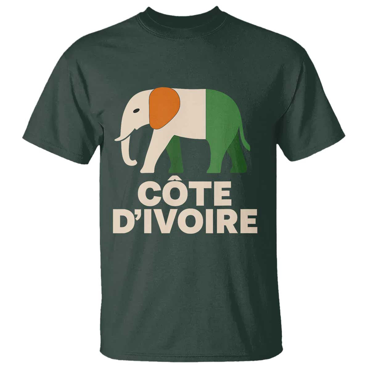 Proud Côte d'Ivoire Elephant Ivory Coast Flag T Shirt Ivorian Pride Retro Souvenir