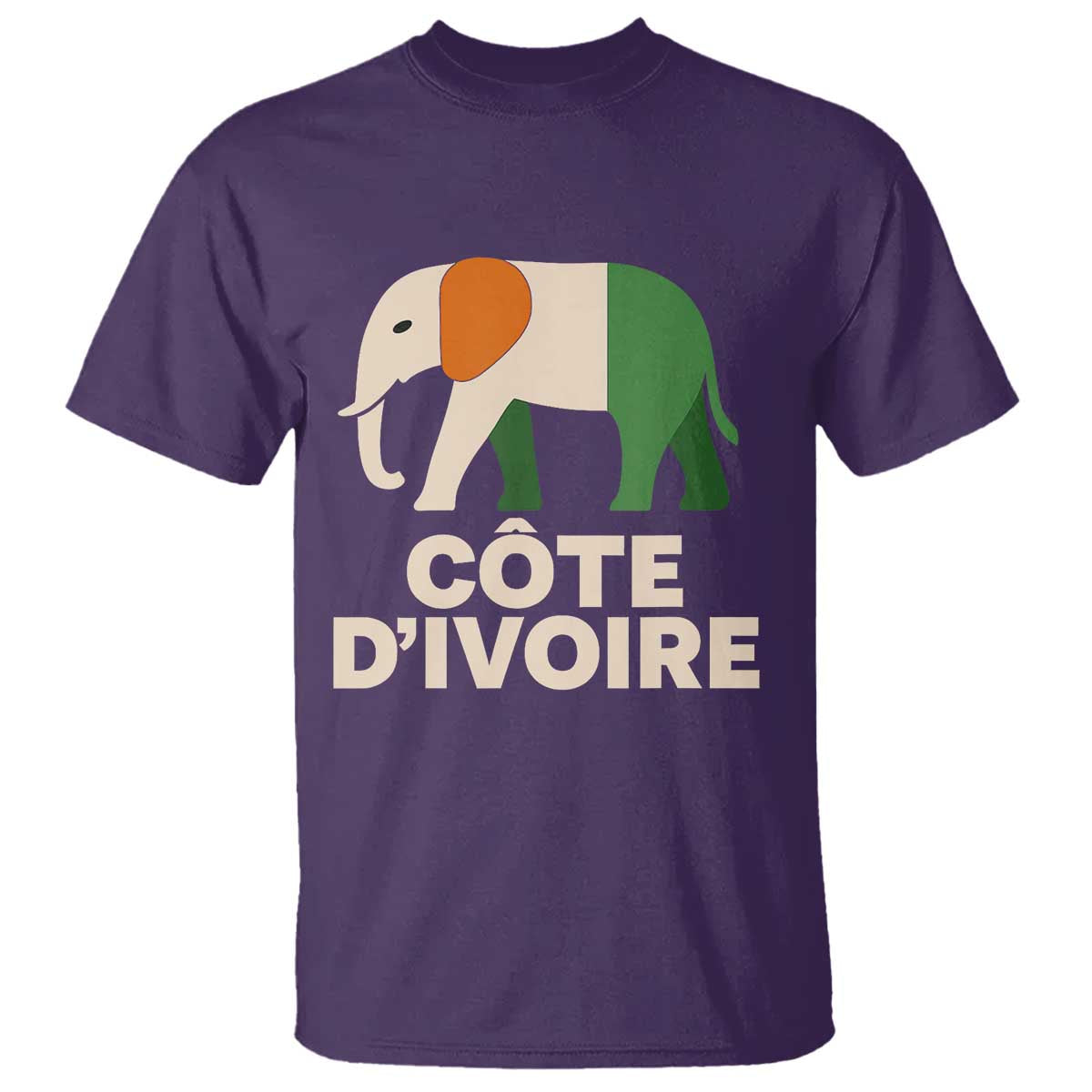 Proud Côte d'Ivoire Elephant Ivory Coast Flag T Shirt Ivorian Pride Retro Souvenir