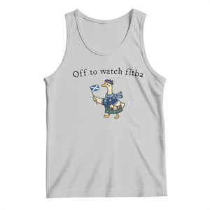 Funny Scottish Goose Scotland Football Tank Top Off to Watch Fitba Soccer Fans Meme