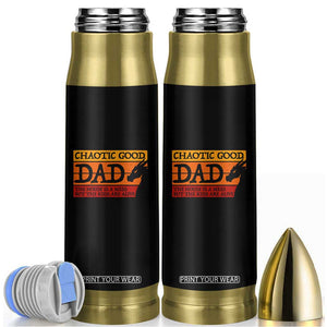 Chaotic Good Dad Funny Tabletop Gamer Parenting Bullet Tumbler Retro Sunset Vintage Fantasy Graphic