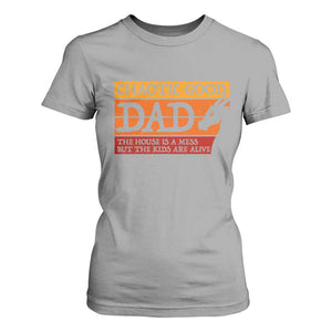 Chaotic Good Dad Funny Tabletop Gamer Parenting T Shirt For Women Retro Sunset Vintage Fantasy Graphic
