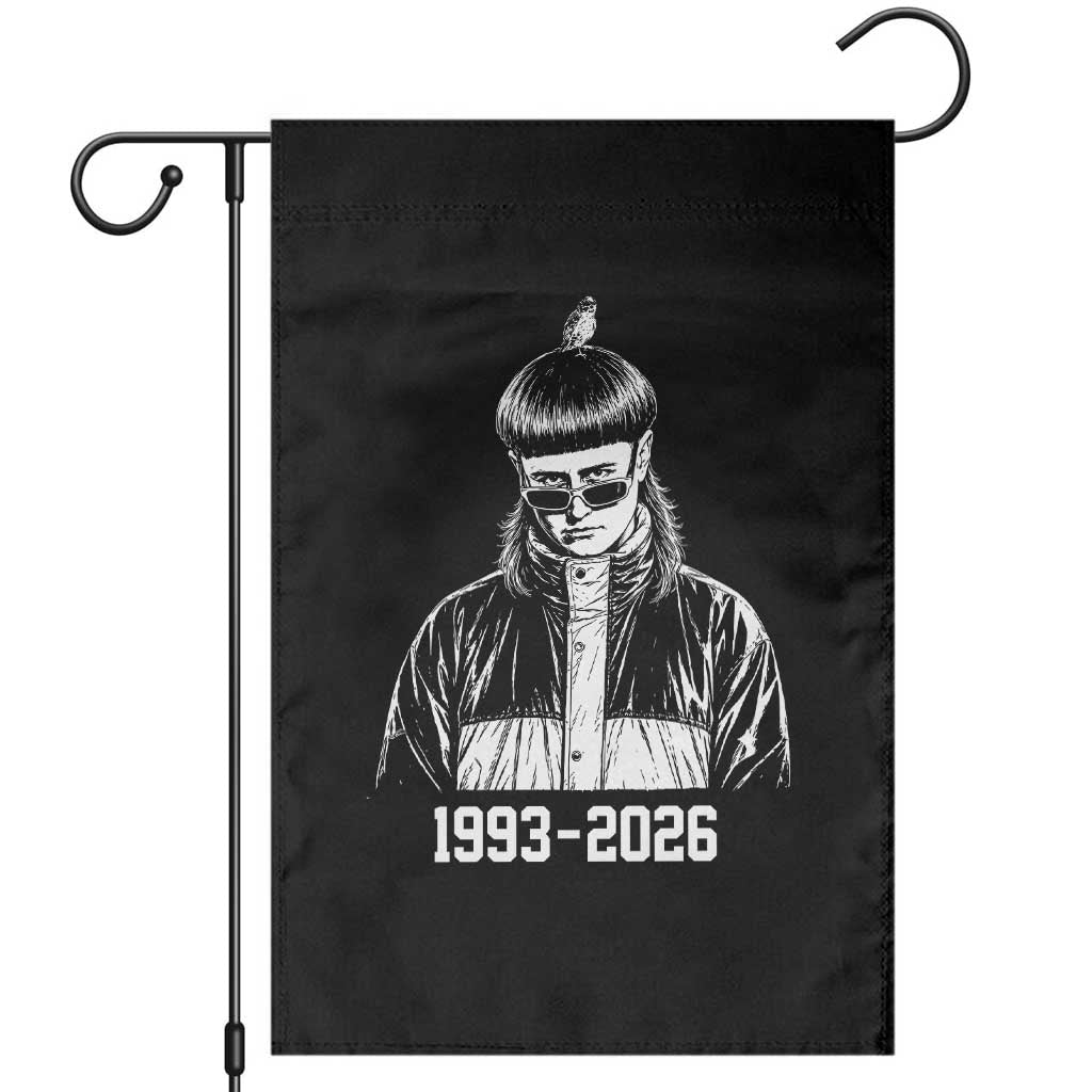Retro Bowl Cut Music Icon Rip Memorial Garden Flag 1993 2026 Internet Meme Pop Culture Fan TS02 Black Print Your Wear