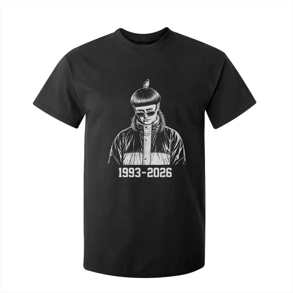 Retro Bowl Cut Music Icon Rip Memorial T Shirt For Kid 1993 2026 Internet Meme Pop Culture Fan