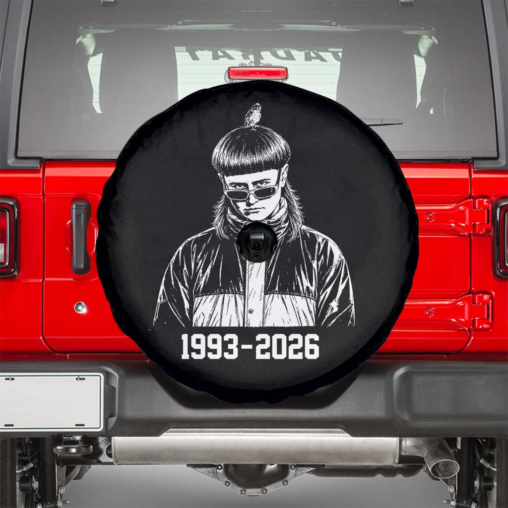 Retro Bowl Cut Music Icon Rip Memorial Spare Tire Cover 1993 2026 Internet Meme Pop Culture Fan