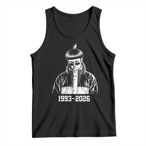 Retro Bowl Cut Music Icon Rip Memorial Tank Top 1993 2026 Internet Meme Pop Culture Fan