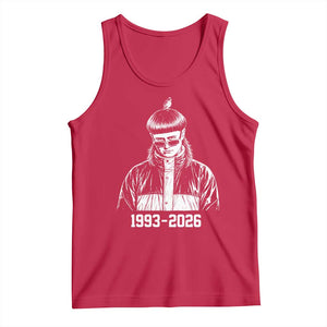Retro Bowl Cut Music Icon Rip Memorial Tank Top 1993 2026 Internet Meme Pop Culture Fan