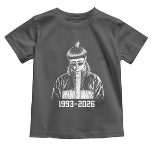 Retro Bowl Cut Music Icon Rip Memorial Toddler T Shirt 1993 2026 Internet Meme Pop Culture Fan