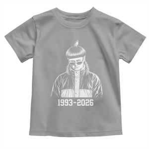 Retro Bowl Cut Music Icon Rip Memorial Toddler T Shirt 1993 2026 Internet Meme Pop Culture Fan