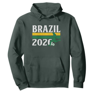 Vintage Brazil 2026 Soccer Player Hoodie Retro Brasil Futbol Football Fans Sports Lover