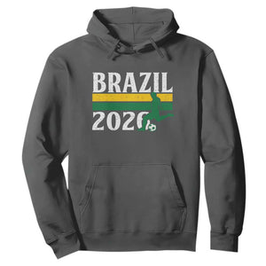 Vintage Brazil 2026 Soccer Player Hoodie Retro Brasil Futbol Football Fans Sports Lover