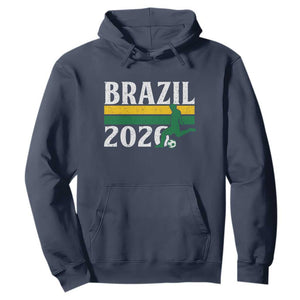 Vintage Brazil 2026 Soccer Player Hoodie Retro Brasil Futbol Football Fans Sports Lover
