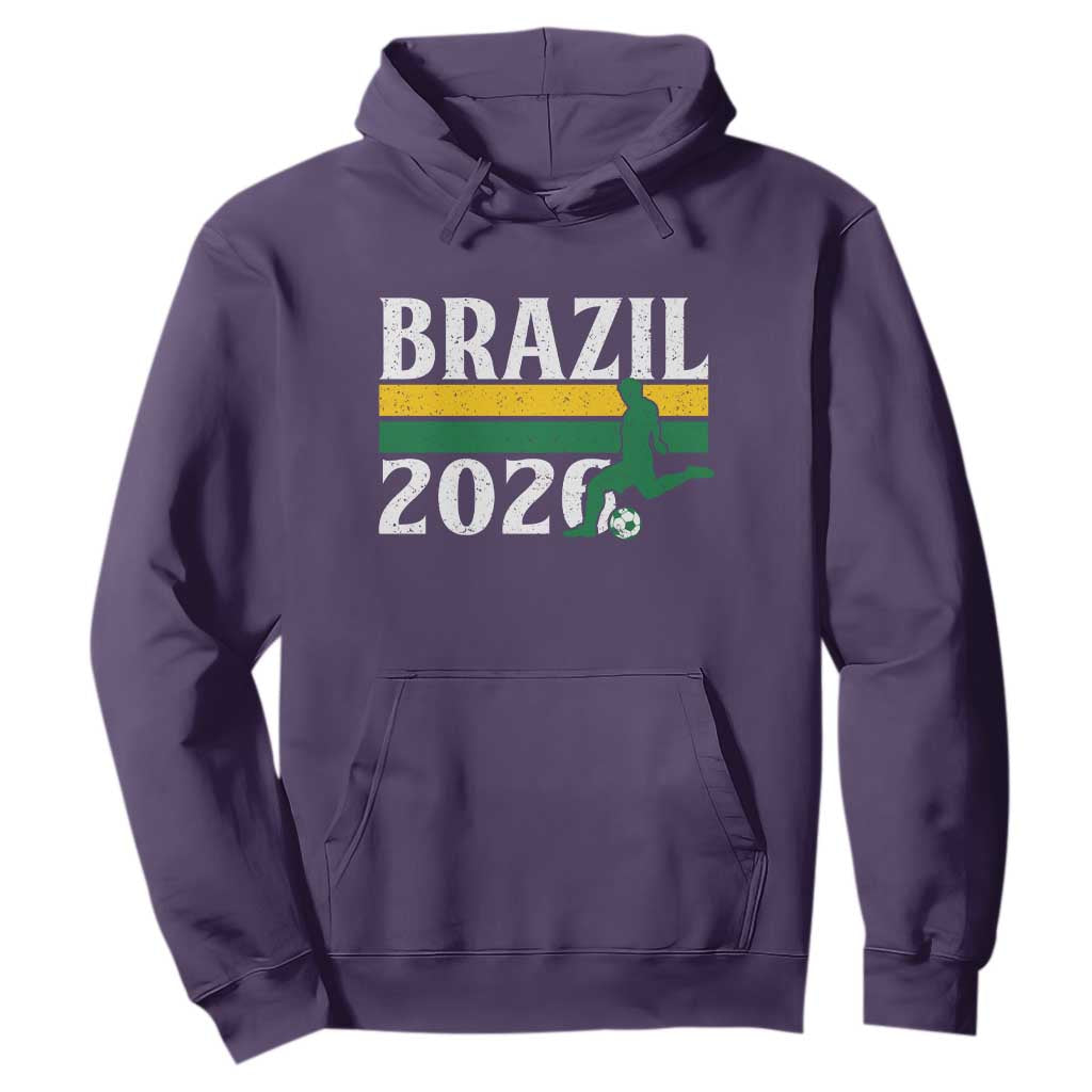 Vintage Brazil 2026 Soccer Player Hoodie Retro Brasil Futbol Football Fans Sports Lover